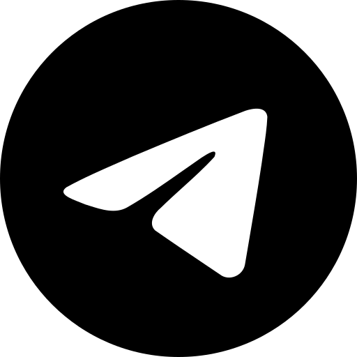 icon telegram black